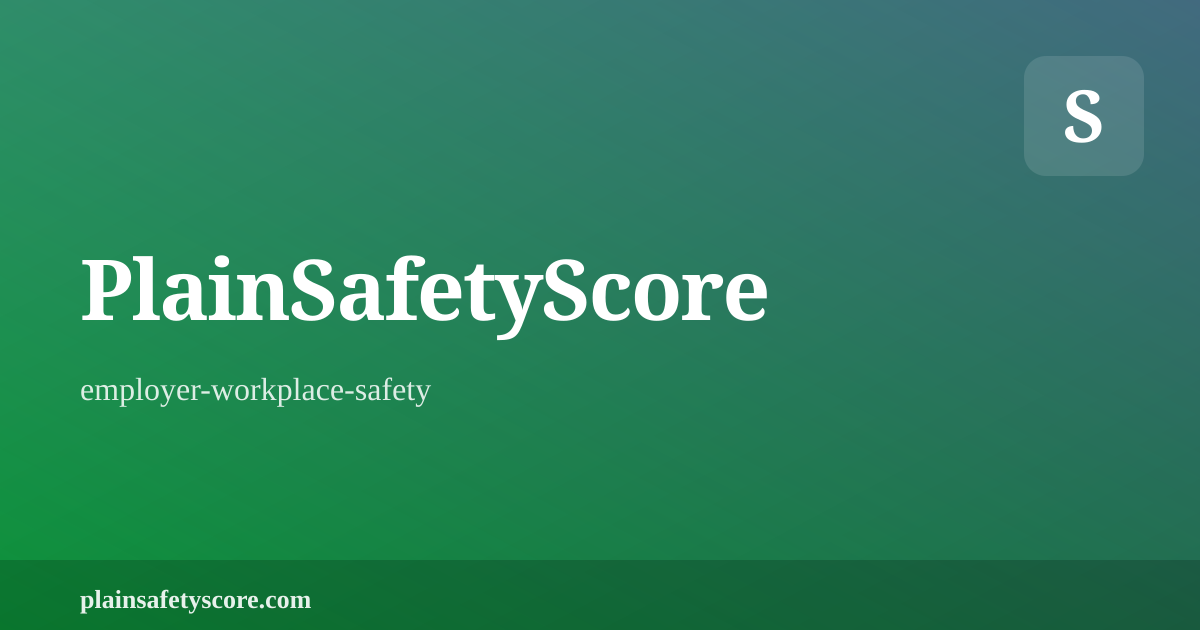Shareable card for U.S. Workplace Safety Statistics : Injury Rates & Grades