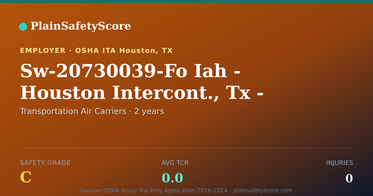Shareable card for Sw-20730039-Fo Iah - Houston Intercont., Tx - Sw
